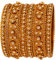 Touchstone Armreif Kollektion Indische Bollywood atemberaubenden Look weißer Rhein charmante Designer-Schmuck Armreifen Armbänder für Damen 2.5 Set von 6 Gold