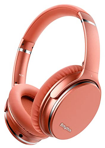 Srhythm NC35 Casque Bluetooth sans Fil V5.0 à Réduction de Bruit Active, 50H de Jeu, Circum-auriculaire à Charge Rapide avec Micro, Méga Basse, Mode de Transparence, écouteurs Connexion à 2 Appareils
