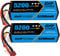 DXF Premium 3S 3s lipo battery 5200mAh 11.1V 80C Hard Case Deans/T Plug LiPo Battery for RC Car, Boat, Truck, rc tank Racing Models - 2 Pack