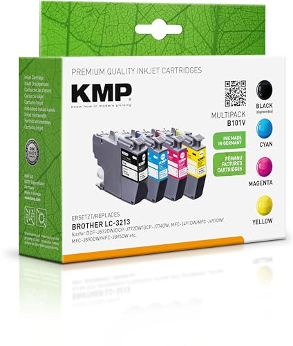 KMP Tintenpatrone passend für Brother LC3213 Multipack - B101V - für Brother DCP J 572 DW DCP J 770 DCP J 772 DNW DCP J 772 DW DCP J 774 DW, M... etc.