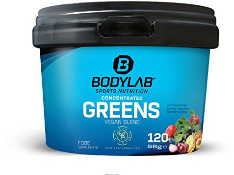 Bodylab24 Concentrated Greens 120 Kapseln, hochkonzentrierte Mischung aus Frucht- und Gemüseextrakten, für eine optimale Nährstoffversorgung