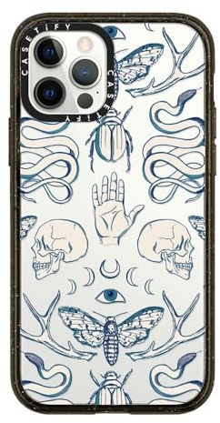 CASETiFY Impact Case für iPhone 12 / iPhone 12 Pro - Magick - Blau - Clear Black