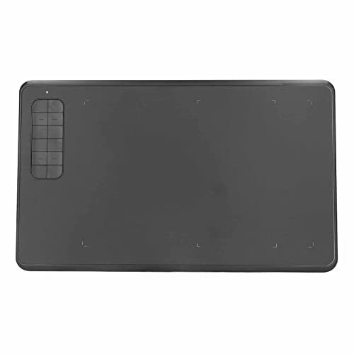 Jectse Grafiktablett, Zeichenblock mit 8192 Druckempfindlichem, Batterielosem Stylus-Stift, 12 Tastenkombinationen, 233PPS, 5080 LPI für Online-Unterricht und Fernarbeit