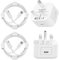 iPhone USB C Fast Charger 2Pack 20W Fast Apple Charger with 2M Cable MFi Certified iPhone Fast charger USB C To Lightning Cable for iPhone 14/13/12/11 Pro/Pro Max/XS Max/XS/XR/X/SE/8, iPad