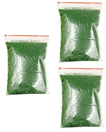 SEWACC Handdekor Pflanzendekor 3 Beutel Gras Kaschmir Pudergrün Moos Kunstrasen Landschaft Grundmaterial für Hochzeitsschule Kunst Und Handwerk Gefälscht Blumentopfdekorationen