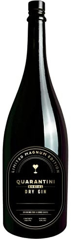 Quarantini Dry Gin Magnum 42% Vol. (1,5 Liter) – mit aromatischen Botanicals aus Papaya, Bergamotte und Pomeranze