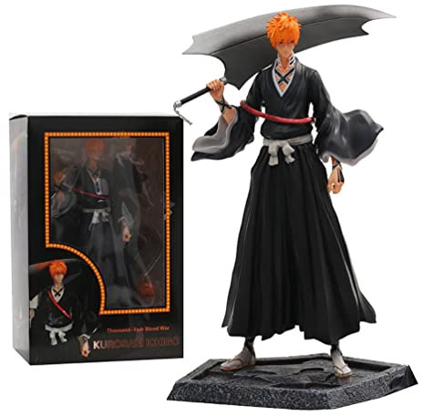 JUMPGA Anime Figur, Anime-Charaktere Statue Bleach Kurosaki Ichigo PVC 33cm, Anime-Fans Sammeln Modellspielzeug