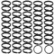 50 Stück 10mm Schlüsselring Schwarz Schlüsselring Klein Metall Runde Schlüsselringe Schwarz Spaltringe Split Ringe Sets Für Schmuck, Halsketten, Armbänder, Ohrringe, Basteln, Ornamente Und DIY-Kunst
