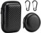 2 Pieces Mini Headphone Storage Box With Carabiners, Data Cable Storage Bag, Eva Hard Shell Case, Travel Accessories (Black)
