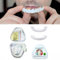 Flipped Warmth Faux Dentier, 2 Pairs Fausses Dents, Facette Dentaire Dentier Provisoire Instantanées,Dentier Sourire Parfait Haut Bas Prothèses Dentaires, Fausse Dent Provisoire