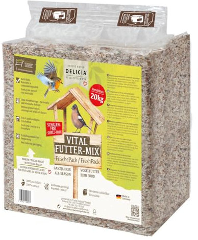 DELICIA® Vital Futter-Mix 20 kg Vogelfutter Wintervogelfutter Ganzjahresfutter