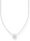 Thomas Sabo Kette mit weißem Zirkonia-Anhänger 925 Sterlingsilber KE2210-051-14