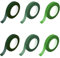6 Rollen Flora Kreppband, 3 Stile Grün Floristenband, 12mm*27m Selbstklebend Floristenkrepp Blumenband, Klebeband Flora Blumenband für Blumensträuße DIY Kunsthandwerk Floral Wire Tape 3 style green