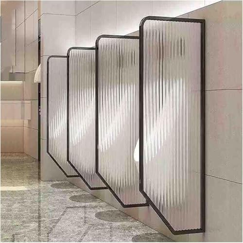 MAYFABD Urinale aus Edelstahl an der Wand Montiertes Urinal für Männer Sichtschutz Moderne Urinal-Trennwand für öffentliche Toiletten in Unternehmen Toilettentrennwand aus Rostfreiem,B,3PCS