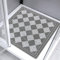 Alfombrilla de ducha cuadrada antideslizante antimoho de 60 x 60 cm, color gris, alfombra de baño para ducha interior, alfombra de baño con textura suave para ducha a ras de suelo, limpiador de masaje