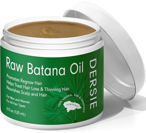 Batana Oil for Hair Growth - Raw, Organic Dr Sebi - 100% Pure & Natural From Honduras - For Thicker & Stronger Hair - 4 FL OZ