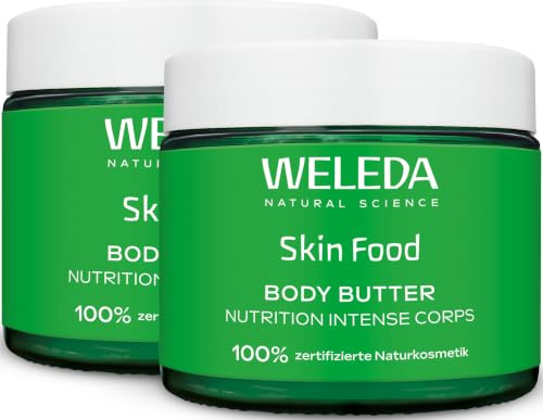 WELEDA - Skin Food Baume Corps - Pour les peaux sèches à très sèches - Nourrit intensément, hydrate et apaise la peau - NATRUE - Vegan - 150 ml (Lot de 2)