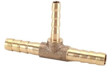 Raccords de tuyaux à trois voies de type T, raccord de tuyau en laiton à 3 voies, adaptateurs réducteurs en laiton, 5 pièces(8x4x8mm)