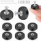 QOUBNIC Gummiert Magnete, 8 Stück Magnet Gummiert 22mm Neodym Magnet mit M4 Flacher Faden 3,5kg Haftkraft Anti-Rutsch für Fahrzeuge Lampen Werkzeuge Schrauben Haken Extra Stark