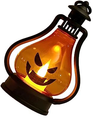 Cabilock Halloween-Kürbislaterne Halloween-Baumschmuck Teelichter Kürbisse Kürbis- Halloween Laterne Halloween lampions nachtlampe Halloween-LED-Lampe Halloween-Raumdekoration Plastik