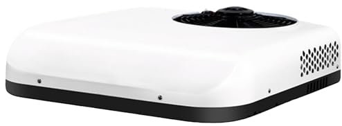 Condizionatore D'Aria DC 12V/24V per Camper RV, Elettrico All-In-One Senza Unità Esterna, Silenzioso per Camion Trattore Bus Caravan, Aria Condizionata da Tetto Bianco(Dual-mode HVAC,24v)