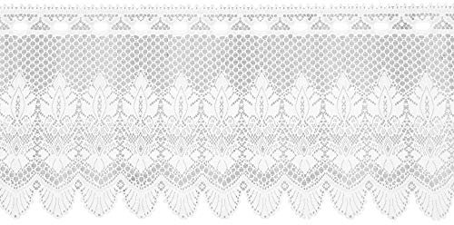 Arsvita Bistrogardine Jacquard in weiß 160x45cm (BxL) mit Stangendurchzug Design: Clara
