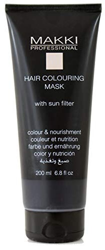 Makki Schwarz semi-permanente Haarfärbung Maske farbe und ernährung (Black)