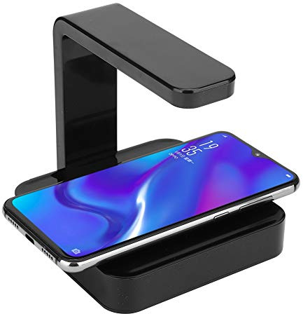 Disinfettante dello Smart Phone,sterilizzatore UV portatile del telefono cellulare del caricatore senza fili, lampada UV di disinfezione, per tutti i telefoni cellulari (nero,bianco)(1#)