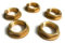 1/2 inch BSP Flanged Brass Thread Backnuts Tap Pack of 5