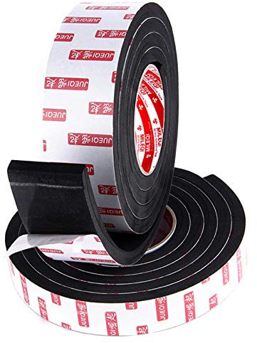 Nastro sigillante, nastro autoadesivo 5M nastro isolante in schiuma isolante nastro adesivo nastro sigillante guarnizione, finestra aria condizionata collisione guarnizione isolamento acustico, nero