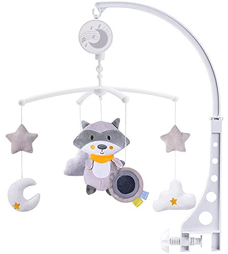 McNory Baby-Musik-Mobil, Musik-Mobil, Baby-Design, universelles Kinderbett, Babybett, Mobile, niedliche Musikaktivität, Kinderwagen, weiches Spielzeug für Neugeborene und Kleinkinder
