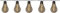 Star LED-Lichterkette 'Glow', 10-teilig, Rauchglas,
