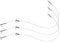 X3 Pike Wire Traces - Fishing Bait Rigs Treble Hooks - Pike Fishing Dead Bait 40lbs Wire