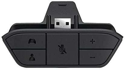 Lenpos Stereo Headset Adapter, Audio Mic Headphone Converter for Xbox One/One S/X/Elite 1/Elite2/Series X|S Controller Adjust Audio Balance Game Sound & Voice Chat