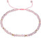Jewboo Moonstone Obsidian Lapis Lazuli Anklet Bracelet for Women Gemstone Healing Energy Crystal Beach Foot Beaded Jewelry Adjustable(8.5-10 Inches) (Rose Quartz)