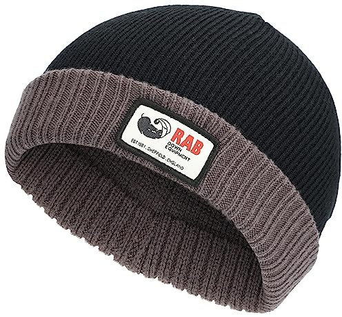 Rab Essential Beanie - Leichte warme Totenkopfmütze für Skifahren & den täglichen Gebrauch, Schwarz , Einheitsgröße