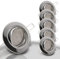 trendlights24 Decora LED Einbaustrahler 230V Chrom rund, 5er Set Spots 6W 480 lm GU10 Neutralweiß, Decken Einbauleuchte 68 mm, schwenkbar