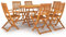 vidaXL Gartenmöbel Set 7-TLG. Gartengarnitur Sitzgruppe Gartenset Sitzgarnitur Gartentisch Gartenstuhl Esstisch Tisch Stühle Massivholz Akazie