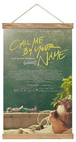 Filmposter Call Me by Your Name, Stoffbild, Kunst, Holzrahmen, zum Aufhängen, für Raumdekoration, Öl-Leinwand-Kit, Geschenk