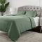 Mellanni Housse De Couette 220x240 - Parure De Lit avec Fermeture À Bouton - avec 2 Taies Oreiller 80x80 cm - (240x220cm, Sage)