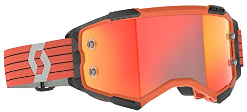 Scott Fury MX Goggle Cross/MTB Brille orange/grau/orange Chrom Works