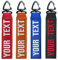 Brillianne Personalisierte Schlüsselanhänger, Kundenspezifischer Doppelseitige Stickerei Name Schlüsselanhänger, 1PCS Key Tags Zubehör für Schlüssel, Motorrad Fahrer, taktischer Rucksack