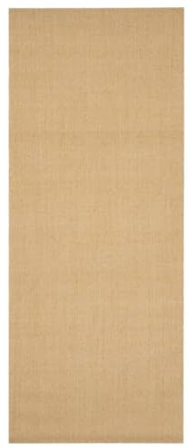 vidaXL Teppich rutschfest Pflegeleicht Sisalteppich Sisalläufer Läufer Vorleger Wohnzimmerteppich für Innenbereich Natur Sisal 100x250cm