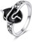 YFN Schlange Ring Sterling Silber Schwarz Turmalin Ring Kristall Heilung Schmuck spirituellen Schutz Geschenke für Damen Mädchen (9)
