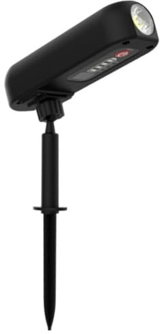 LYEAA Luce solare a LED IP65, impermeabile, per esterni, 1200 mAh, faretto da giardino senza fili, dura fino a 10 ore, per cortile, giardino, patio (B)