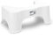 BUDDLEY Toilettenhocker (M), Toilet Squatty, Toilettensitz, WC-Hocker, Tritthocker für Kinder, Toilettentraining, Toilettenhocker Kleinkind (Weiß, M)