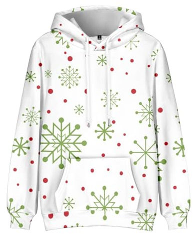 Strickpullover Swift Jacke Mit Heizung Herren Weihnachtspullover Herren Lustig Schlafanzug Stehkragen Pullover Herren Weihnachtskleidung Merch Hoodie Oversize Xmas Pulli Shirt Tops(3-White,5XL)