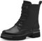 MARCO TOZZI Damen Stiefeletten zum Schnüren mit Blockabsatz mit Reißverschluss, Schwarz (Black), 41 EU