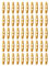 50 Stück Gestrickte Bastelknöpfe, Nähen Von Holzknöpfen, Gestrickte Hornknöpfe Für Hemden, Dekorative Knöpfe Für Kleidung, Ovale Strickknöpfe, 2-Loch-Mantelknöpfe (Beige)