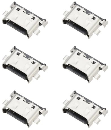 ECSiNG 6Pcs USB Type C Charging Port Connector Tail Plug Interface Laptop USB Jack Socket Connector compatible with Huawei MateBook D14